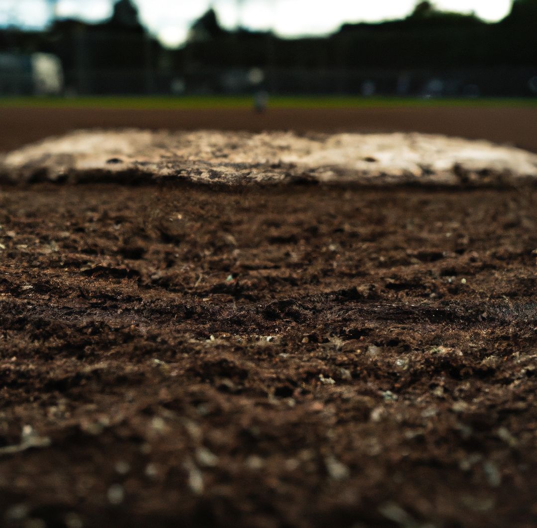 Close Up of Baseball Pitcher's Mound in Daylight - Free Images, Stock Photos and Pictures on Pikwizard.com