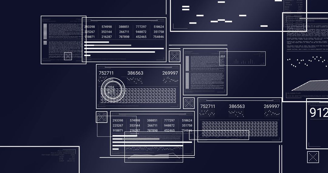 Cyber Data Processing Visualization Technology with Digital Interface