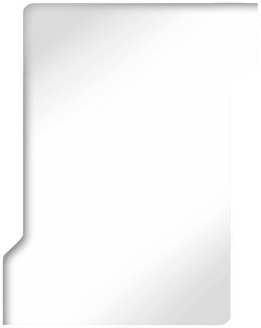 Abstract White Vector Design with Transparent Background
