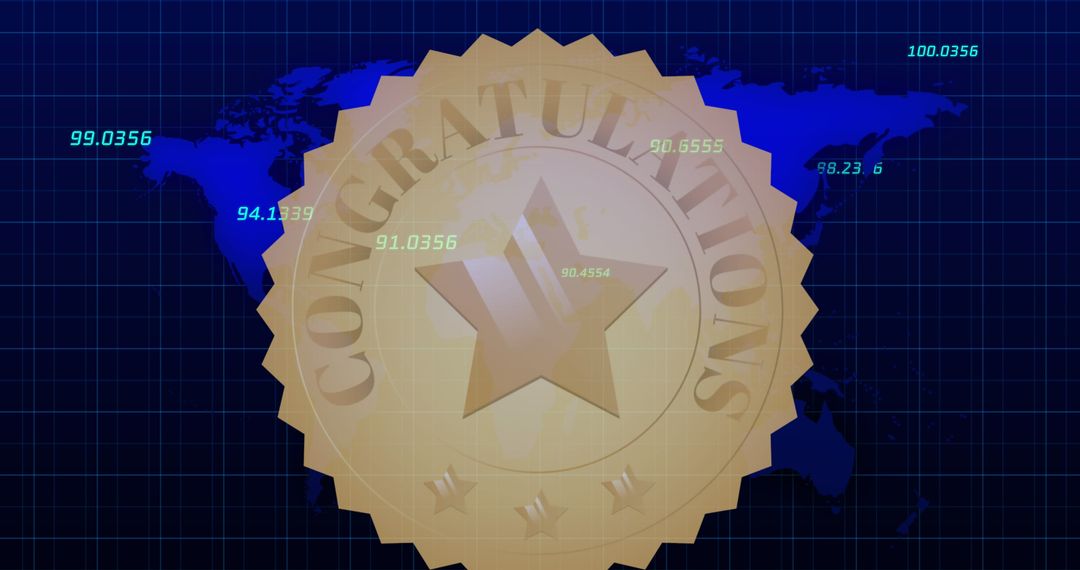 Congratulations Amid Global Financial Data Analytics