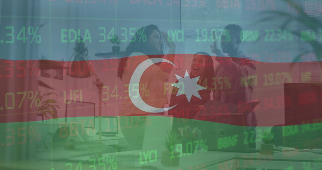 Dynamic Team Analyzing Stock Market with National Flag Concept