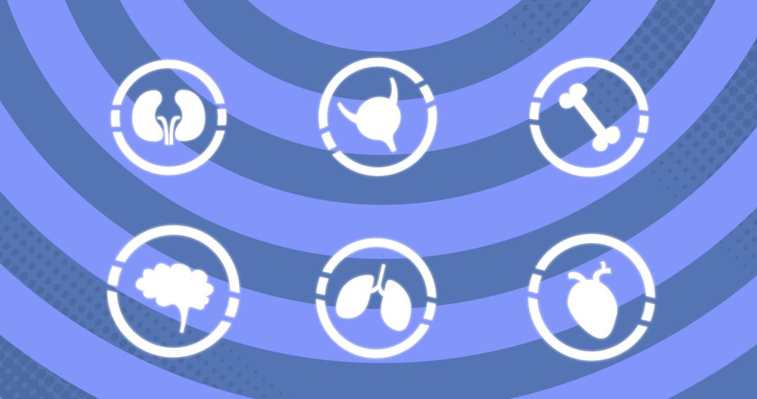 Medical Icons with Abstract Background for Healthcare Design