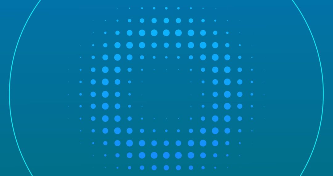 Hypnotic Blue Circles in Seamless Motion