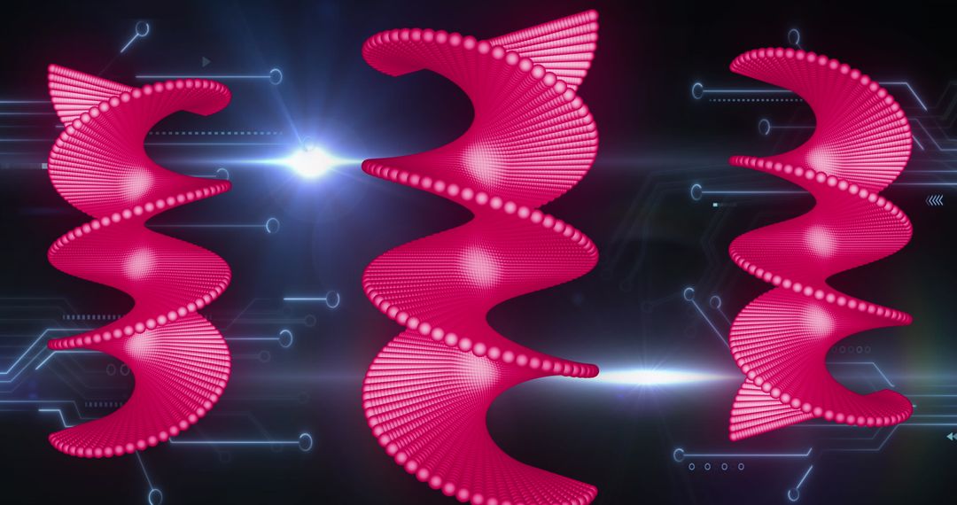 Futuristic Medical Data Technology Abstract Graphic