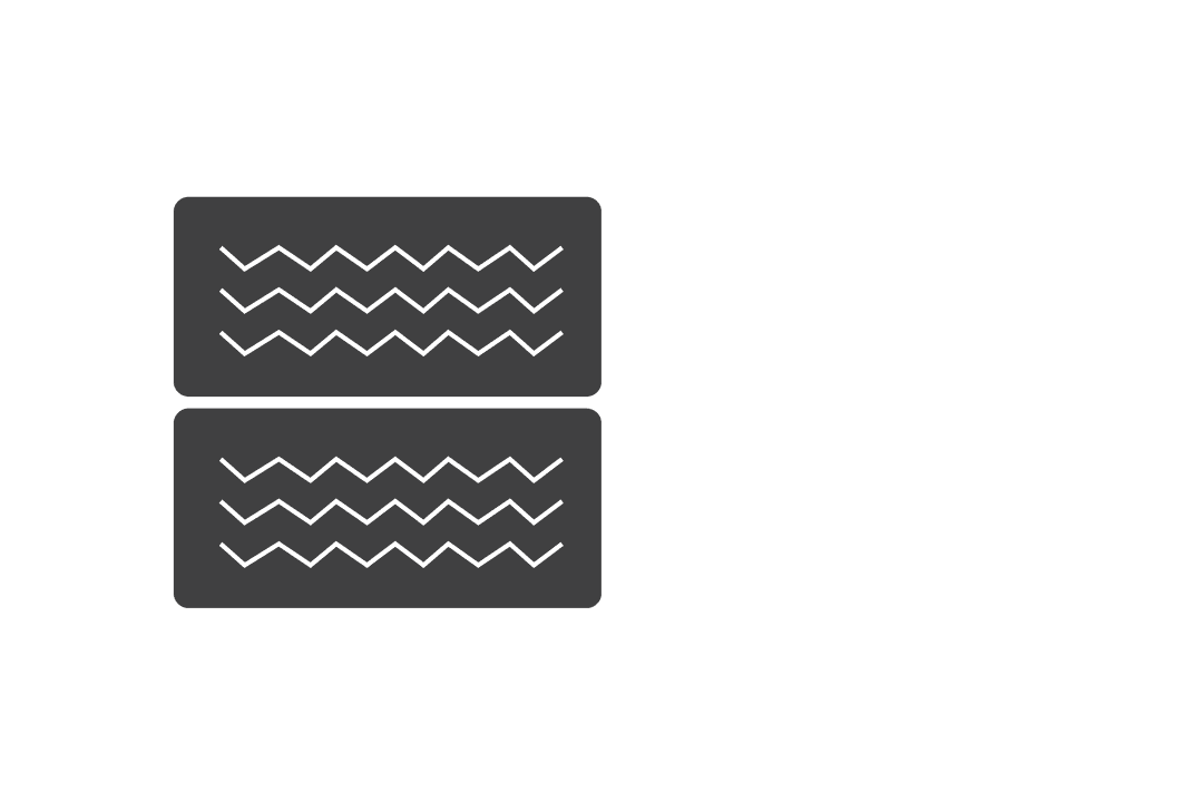 Black Rectangles with Wave Pattern on Transparent Background