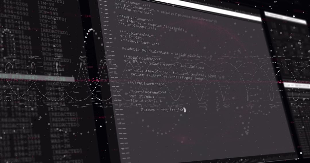 Futuristic Digital Interface with Programming Language Elements - Free Images, Stock Photos and Pictures on Pikwizard.com