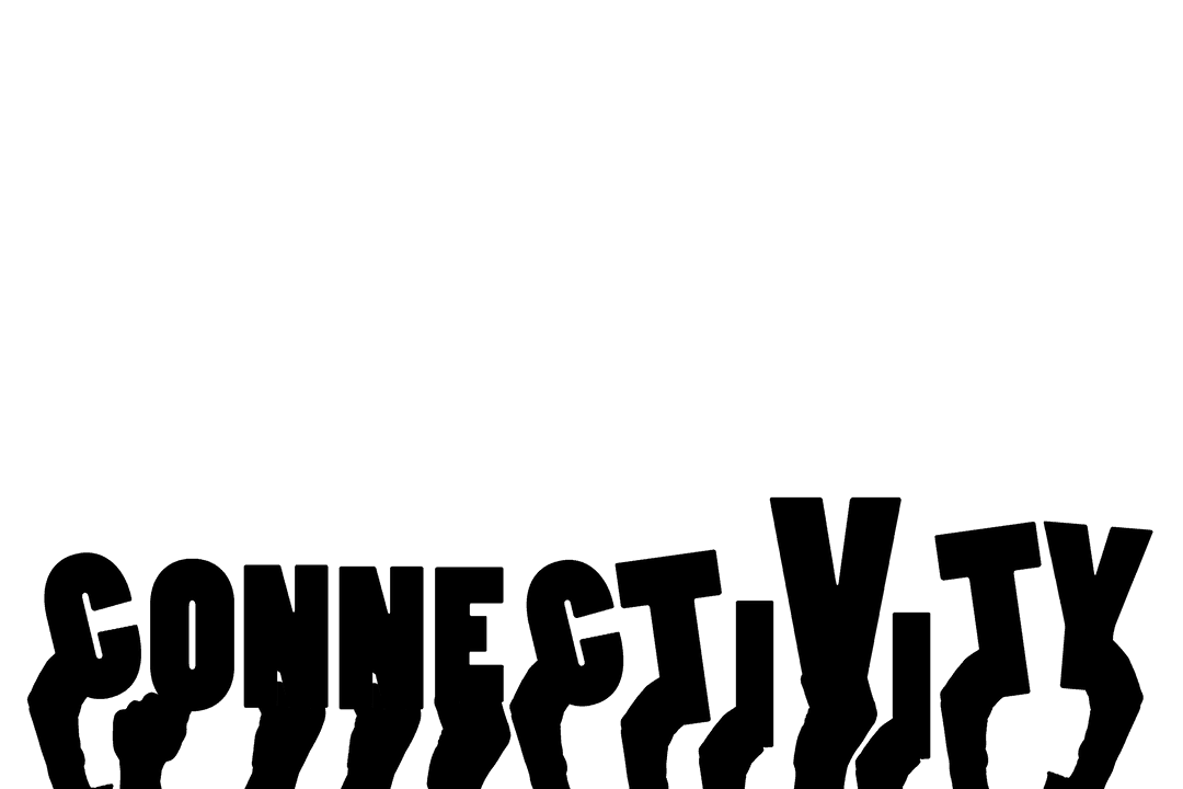 Transparent Digital Connectivity Concept with Hand Illustration