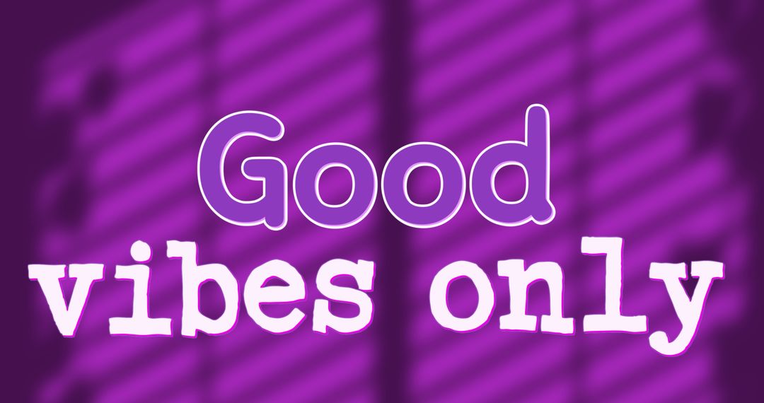 Good Vibes Only Text with Modern Retro Aesthetic
