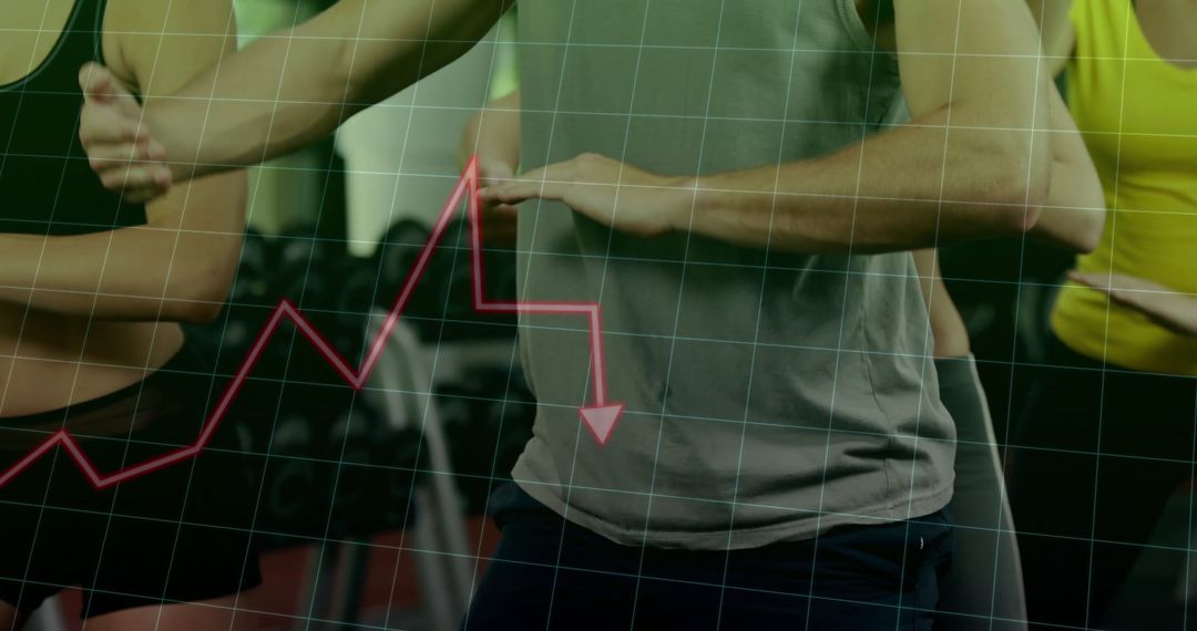 Group Cardio Workout with Performance Analytics Overlay