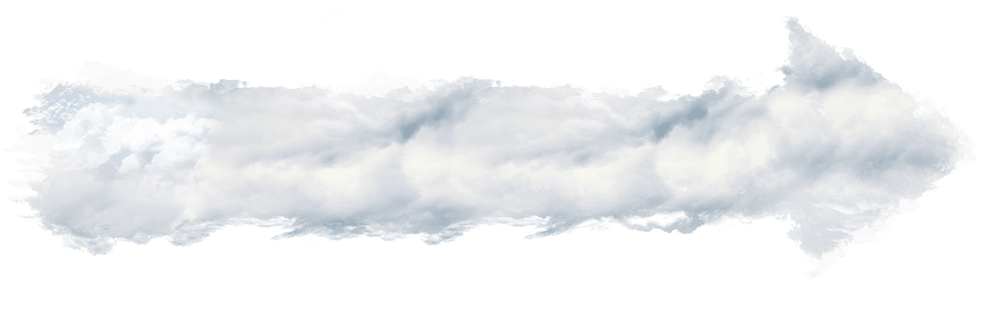 Transparent Cloudy Arrow Pointing Right Illustration