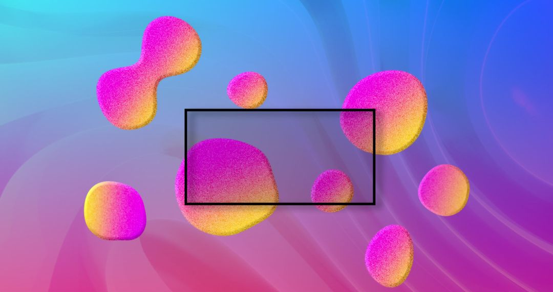 Dynamic Abstract Banner with Vibrant Gradient Shapes