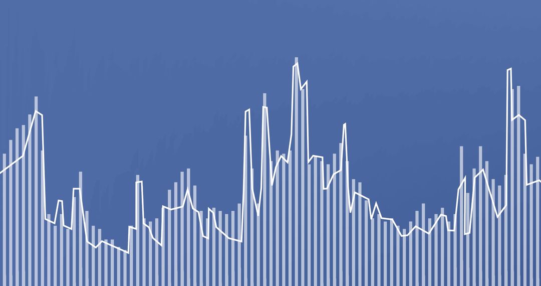 Data Analytics with Stylized Blue Graph Lines Visual