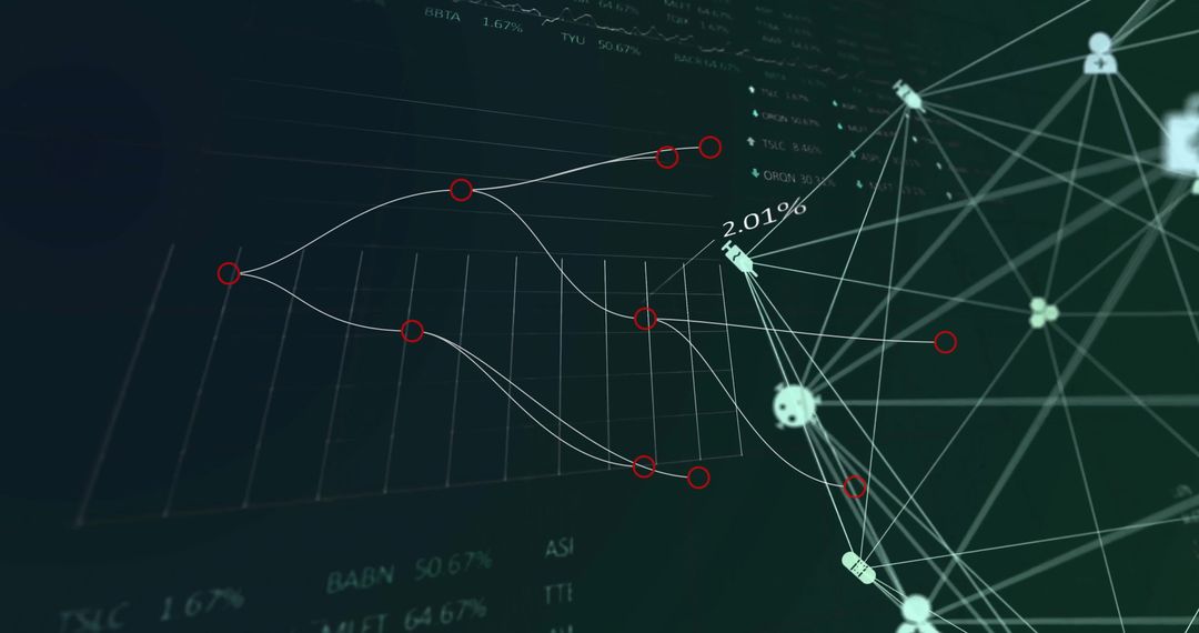 Visualizing global network of connections and data flow