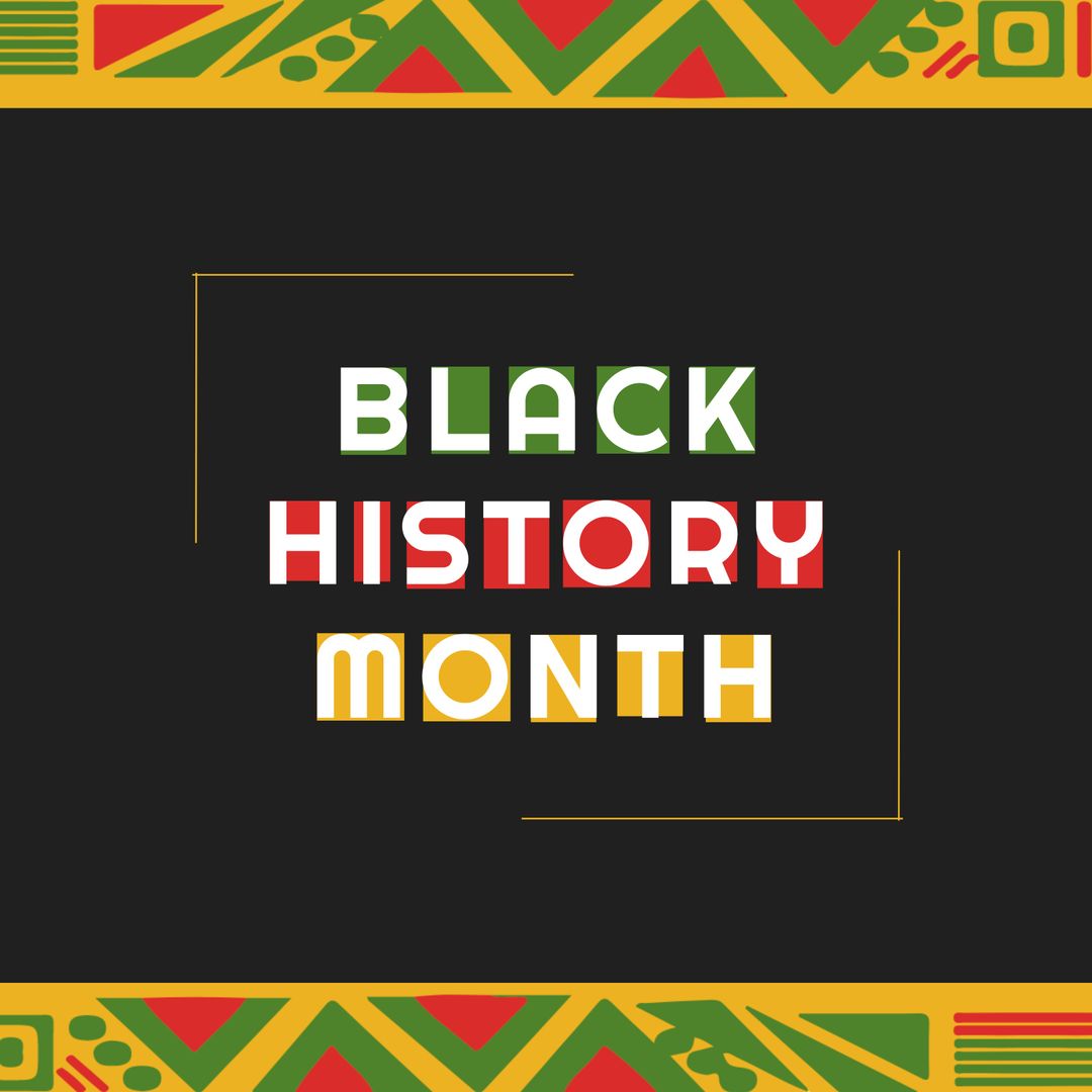 Black History Month Colorful Geometric Illustration