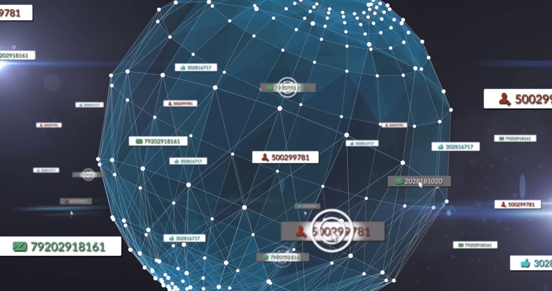 Global Digital Connections and Social Media Network