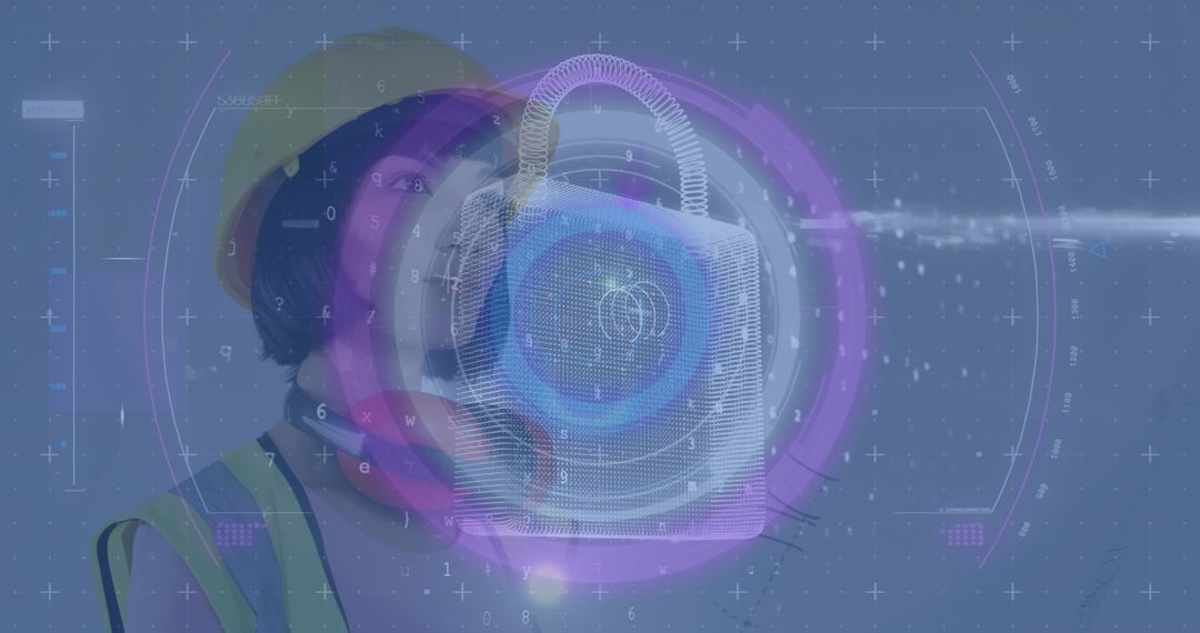 Digital Security Overlay on VR Headset for Technology Workers