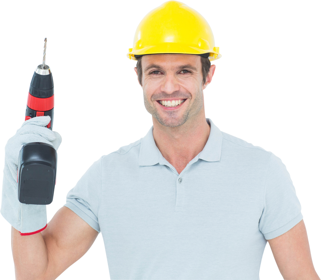 Transparent Background Professional Carpenter with Cordless Drill - Download Free Stock Images Pikwizard.com