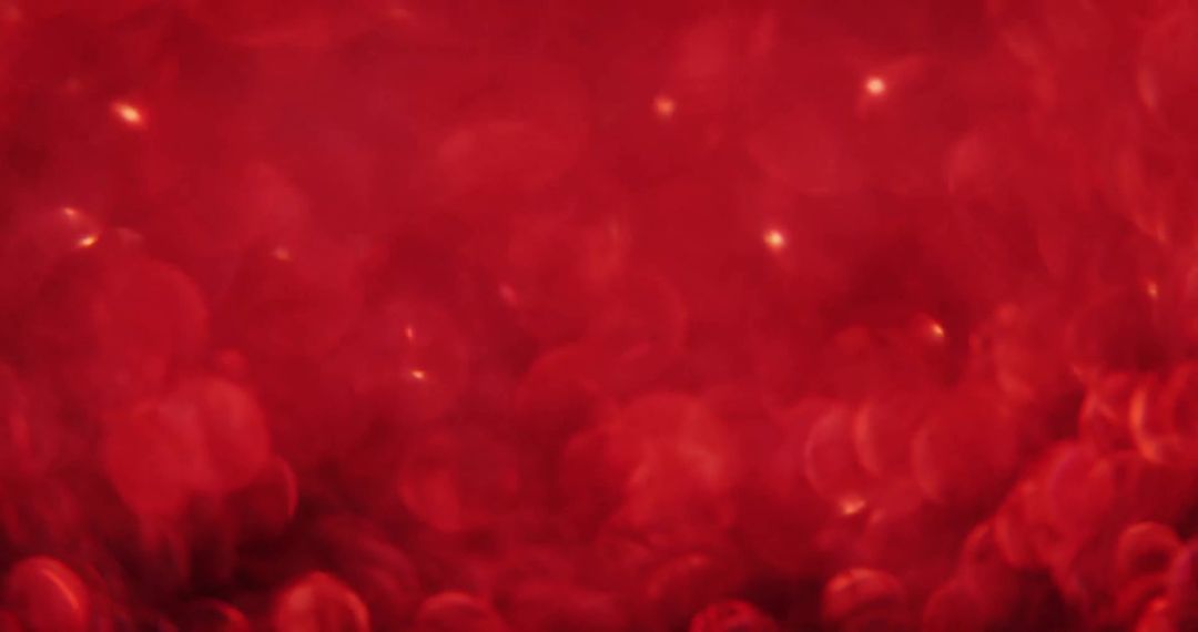 Glowing Red Bokeh Abstract Light Background