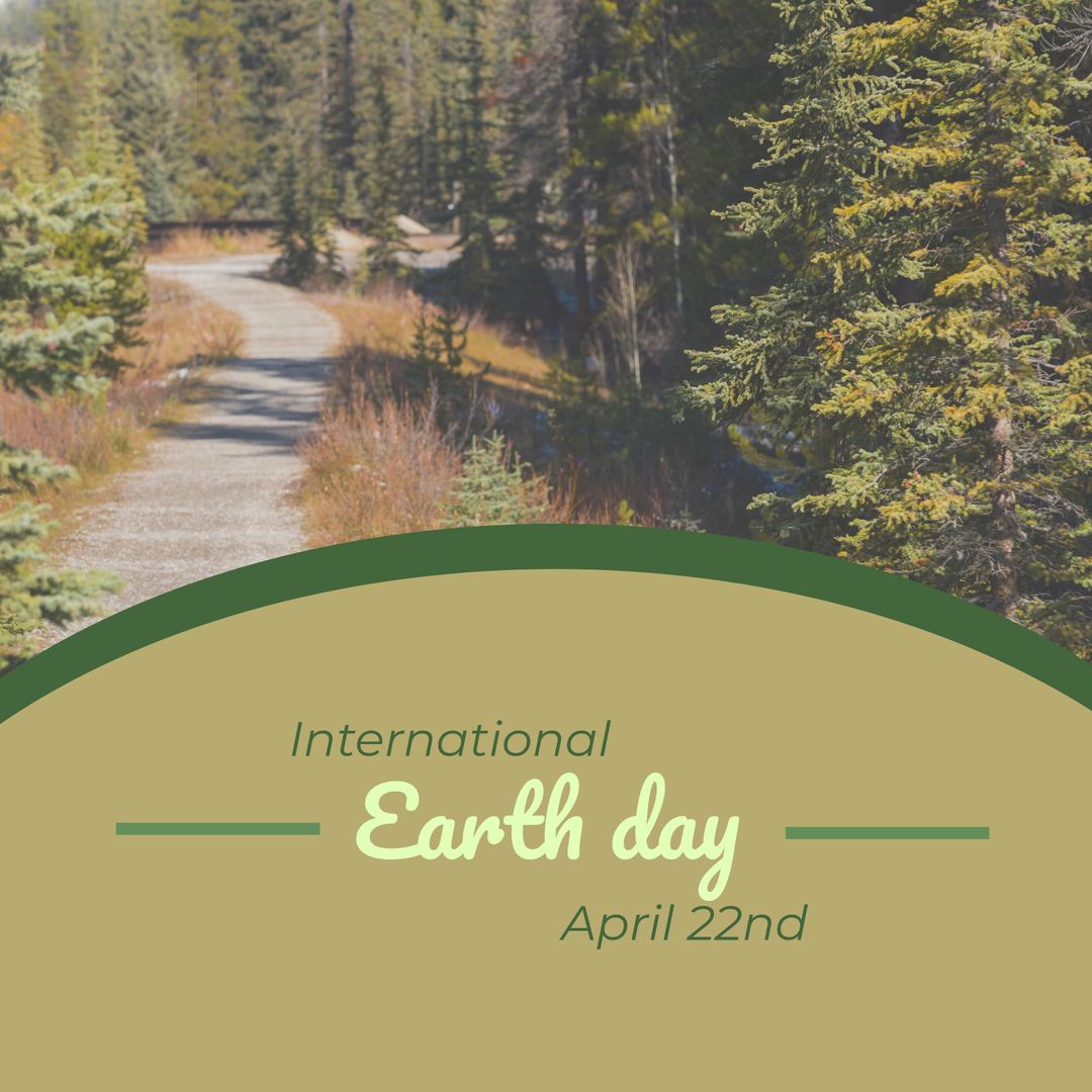 International Earth Day in Nature with Forest Landscape