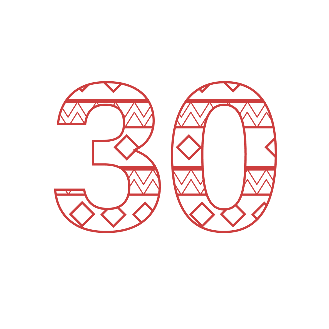 Tribal Pattern Number 30 on Transparent Background for Celebrations