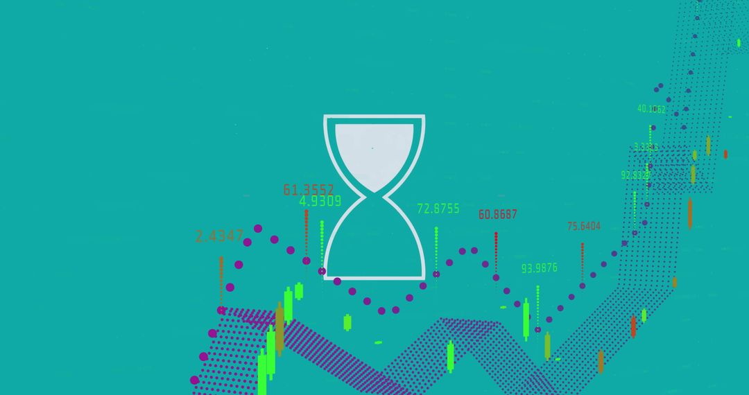 Digital Data Processing with Hourglass Overlay and Graph