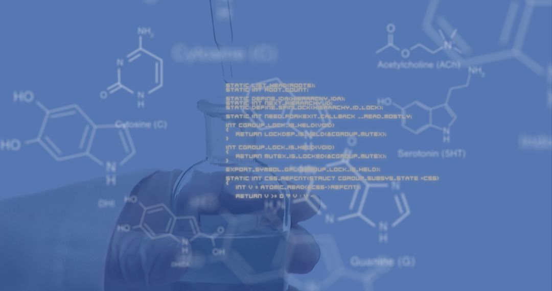 Scientist Analyzing Complex Data in Laboratory Setting