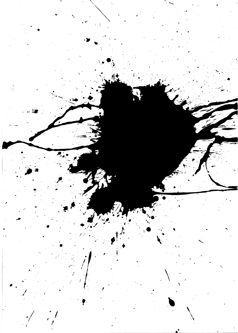 Mystical Black Abstract Shape Transparent Design