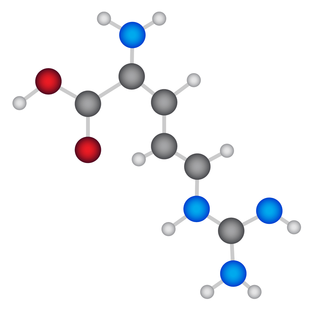 Transparent Chemistry Illustration of Molecule Structure