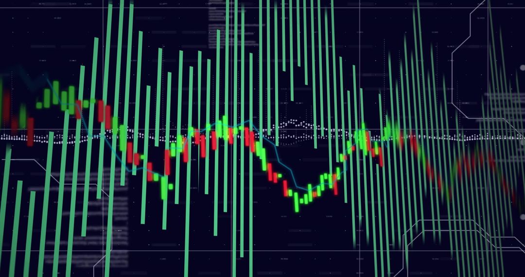 Dynamic Stock Market Graph with Fluctuating Data Bars