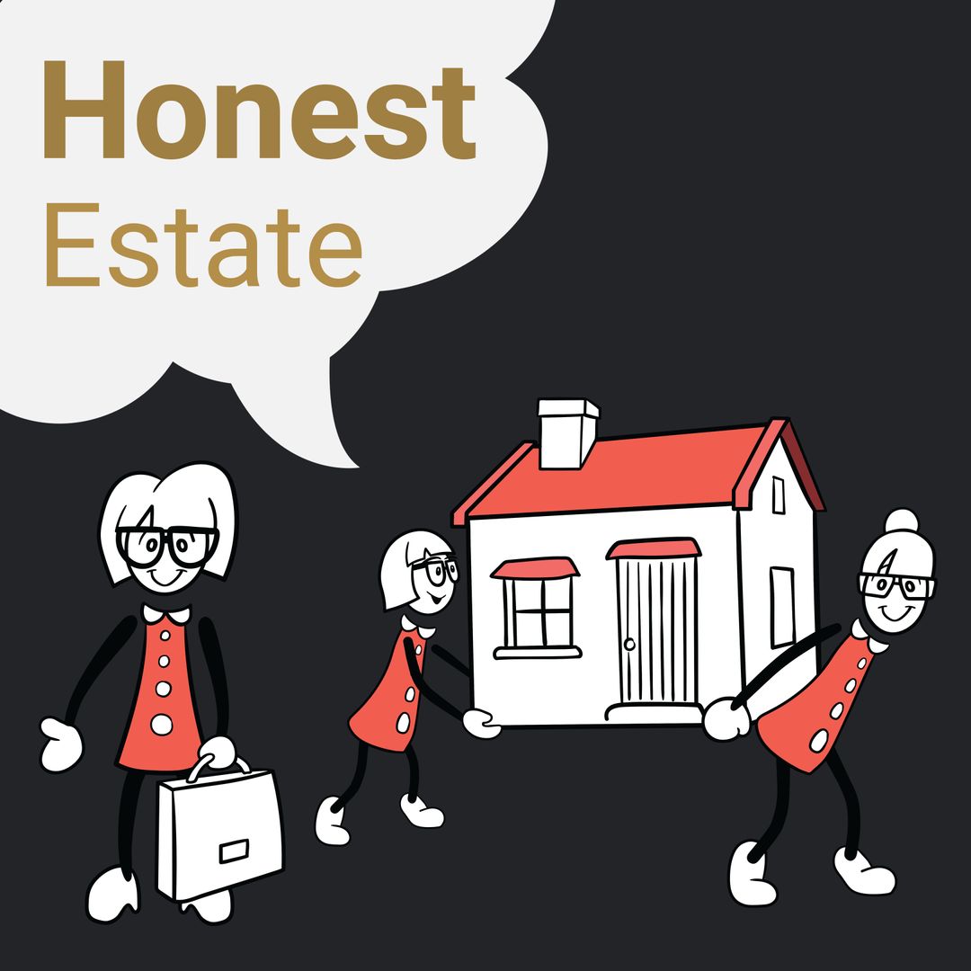 Cartoon Characters Convey Transparent Real Estate Services