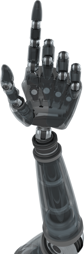 Transparent Robotic Hand Pointing Gesture