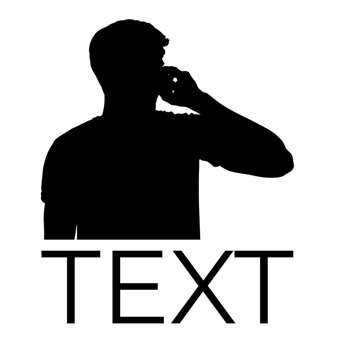Silhouette of Man Talking on Phone Emphasizing Communication