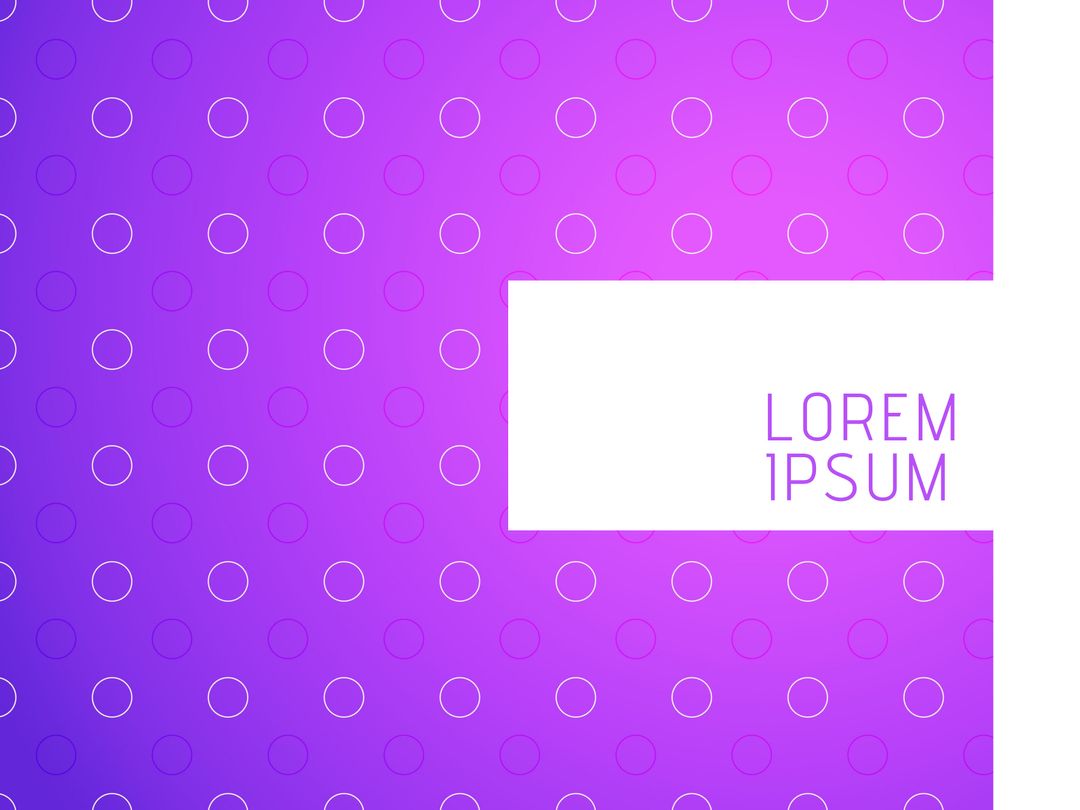 Purple Gradient with Circular Pattern and Lorem Ipsum Text for Minimalist Designs - Download Free Stock Templates Pikwizard.com