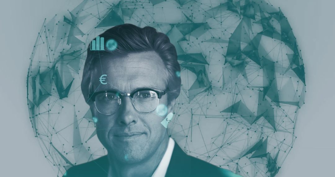 Tech-Savvy Businessman Engaging With Data Analysis Interface