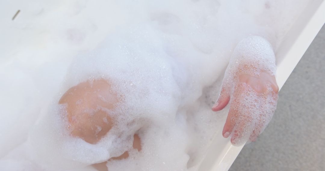 Relaxing Bath with Soothing Foam Bubbles