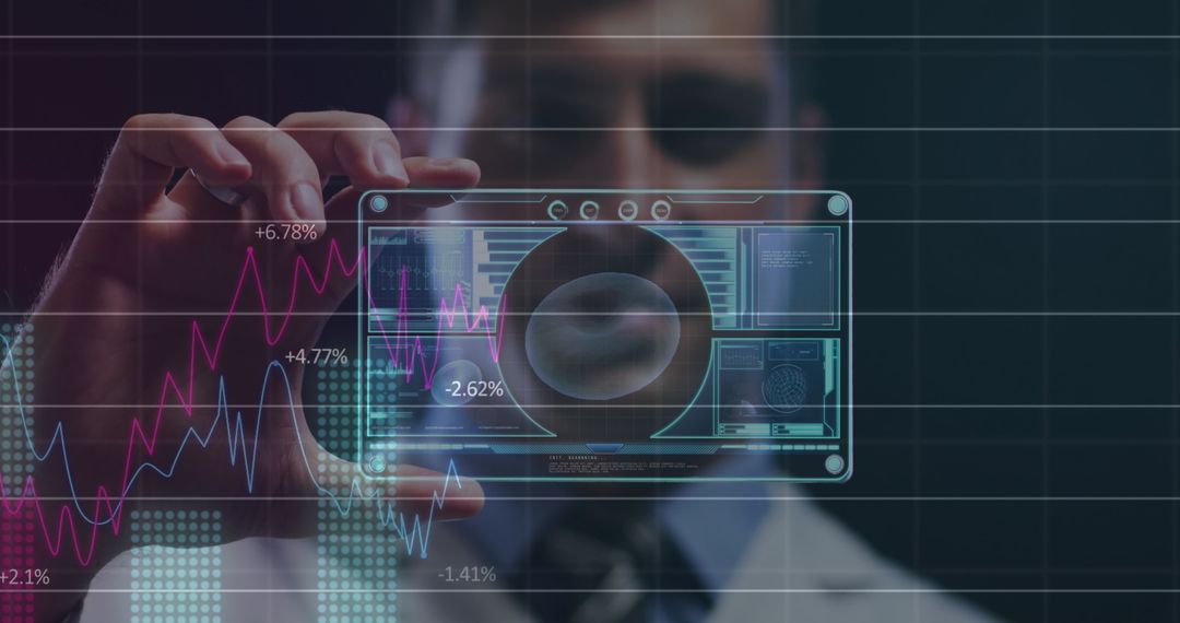 Innovative Medical Technology with Futuristic Data Interface