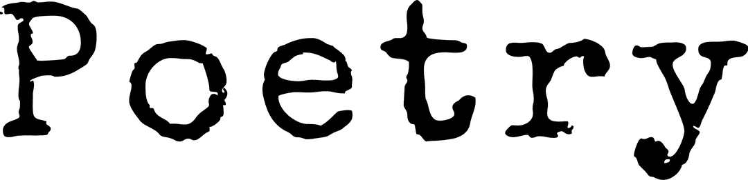 Artistic Poetry Text on Transparent Background Design