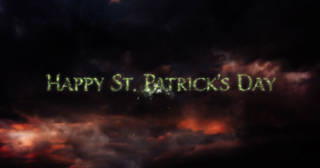 Celebrating St. Patrick's Day with Illuminated Festive Message