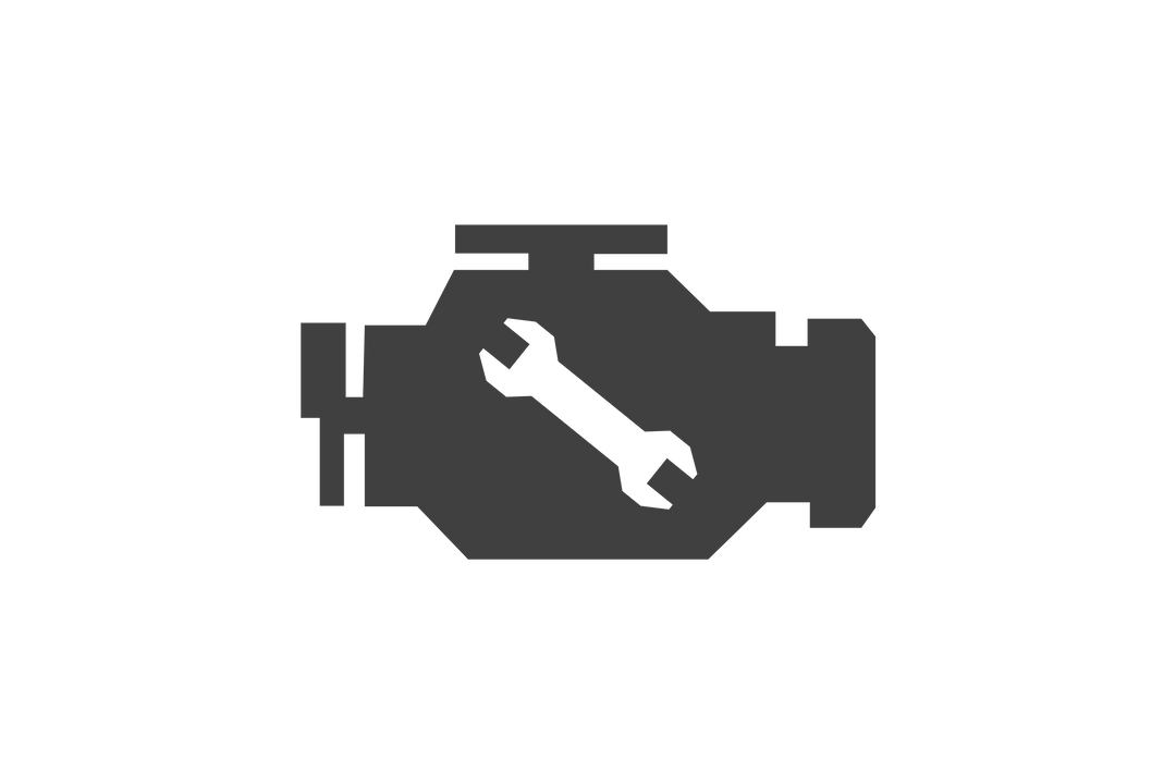 Illustration of Engine Symbol with Wrench on Transparent Background - Download Free Stock Images Pikwizard.com