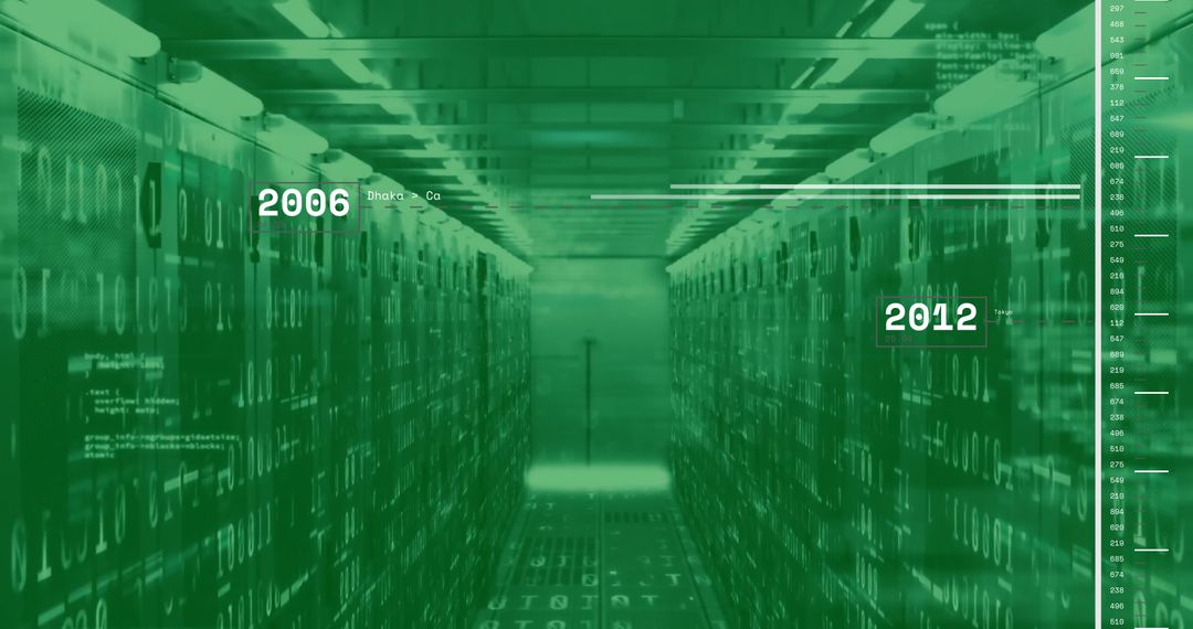 Digital Data Processing Over Computer Servers with Global Connections - Free Images, Stock Photos and Pictures on Pikwizard.com