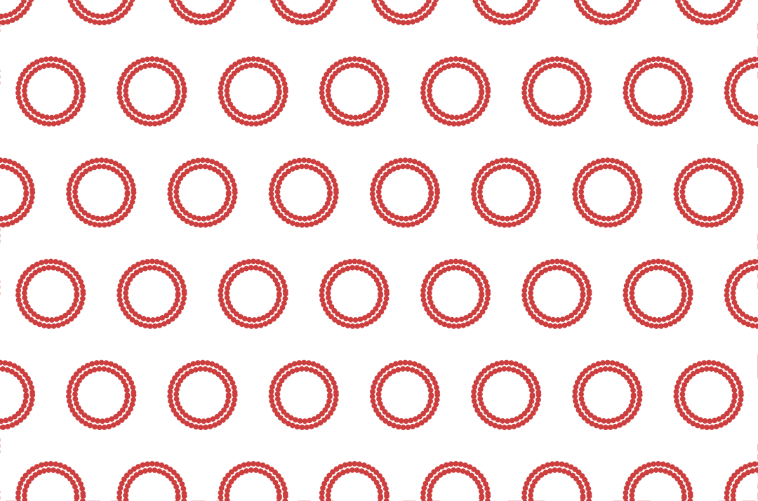 Geometric Red Circles on Transparent Background Seamless Pattern