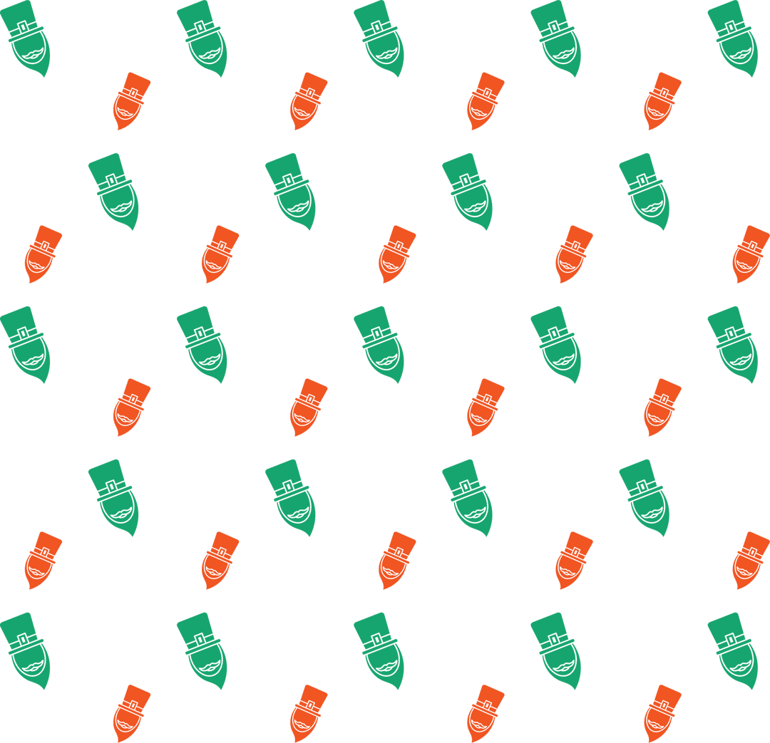 Seamless Diagonal Pattern Design in Orange and Green Transparent