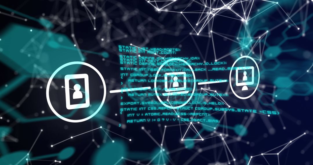 Digital Media Communication Network Concept