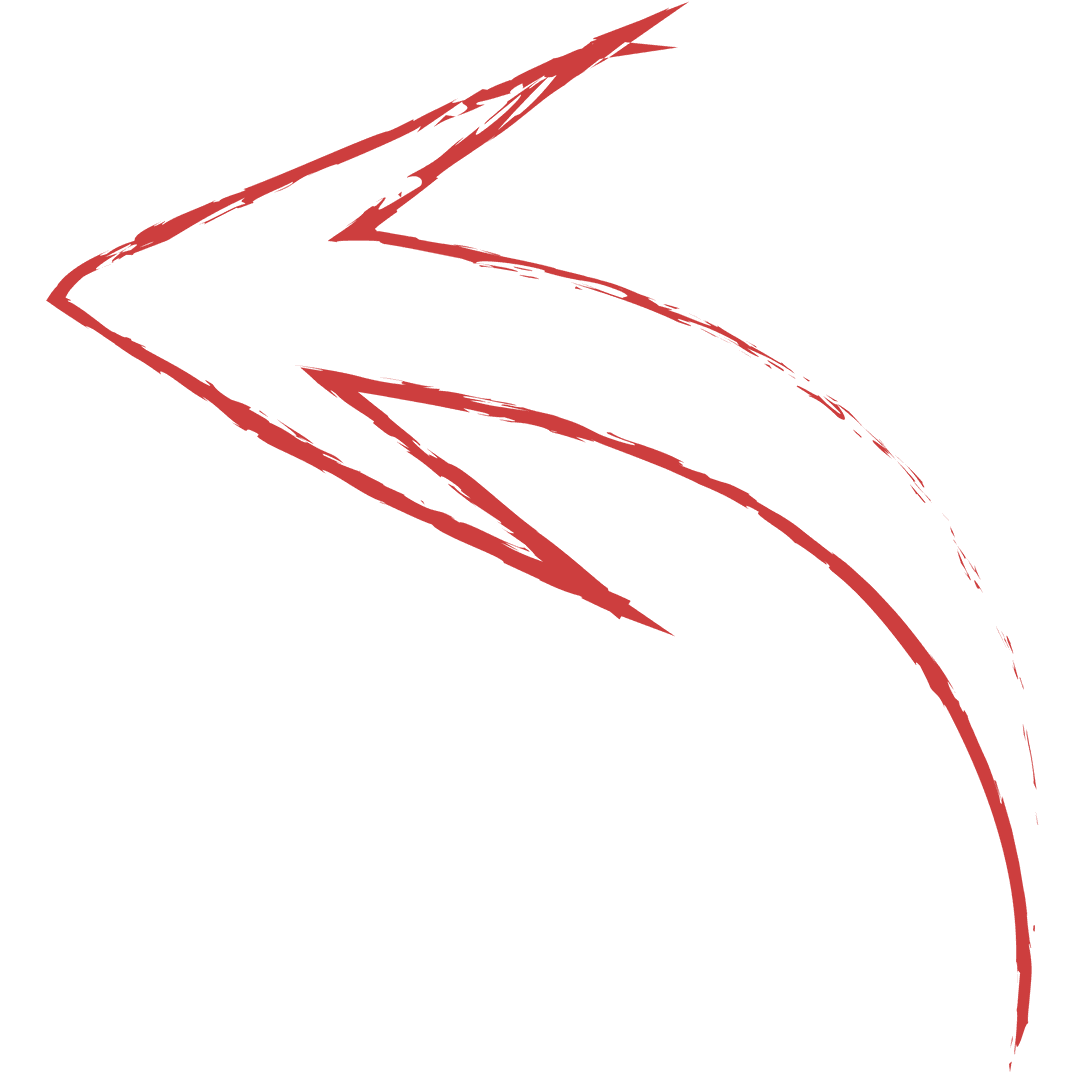 Red Arrow Illustration on Transparent Background Points Bold Direction