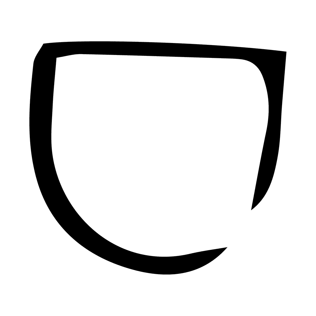 Transparent Vector Illustration of Mouth in Monochrome Style