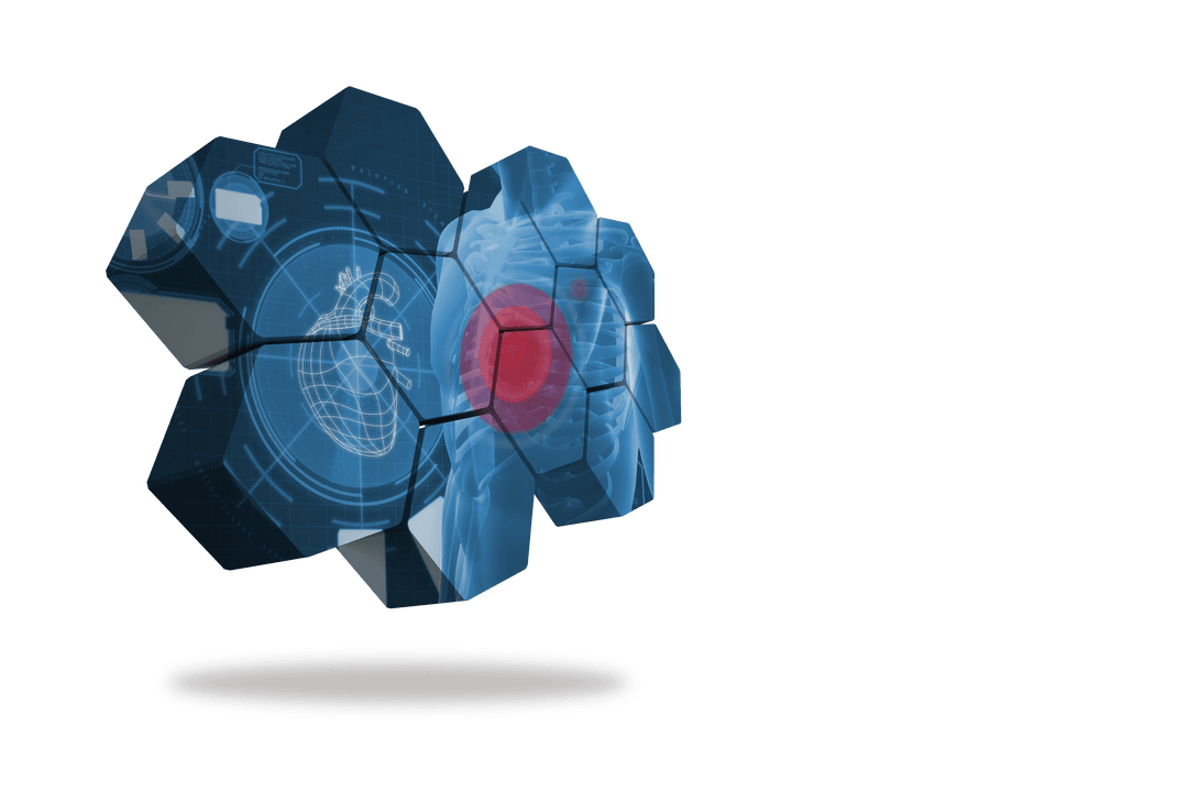 Transparent Hexagonal Cardiovascular Interface Technology Concept