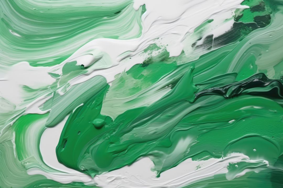 Close up of white and green paint, created using generative ai technology - Free Images, Stock Photos and Pictures on Pikwizard.com