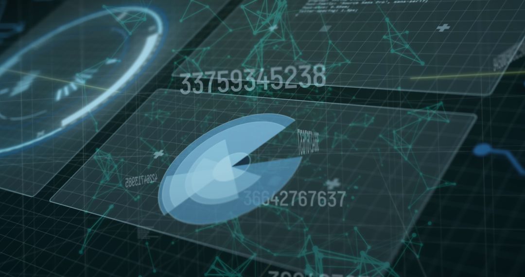 Digital Data Network and Processing Interface - Free Images, Stock Photos and Pictures on Pikwizard.com