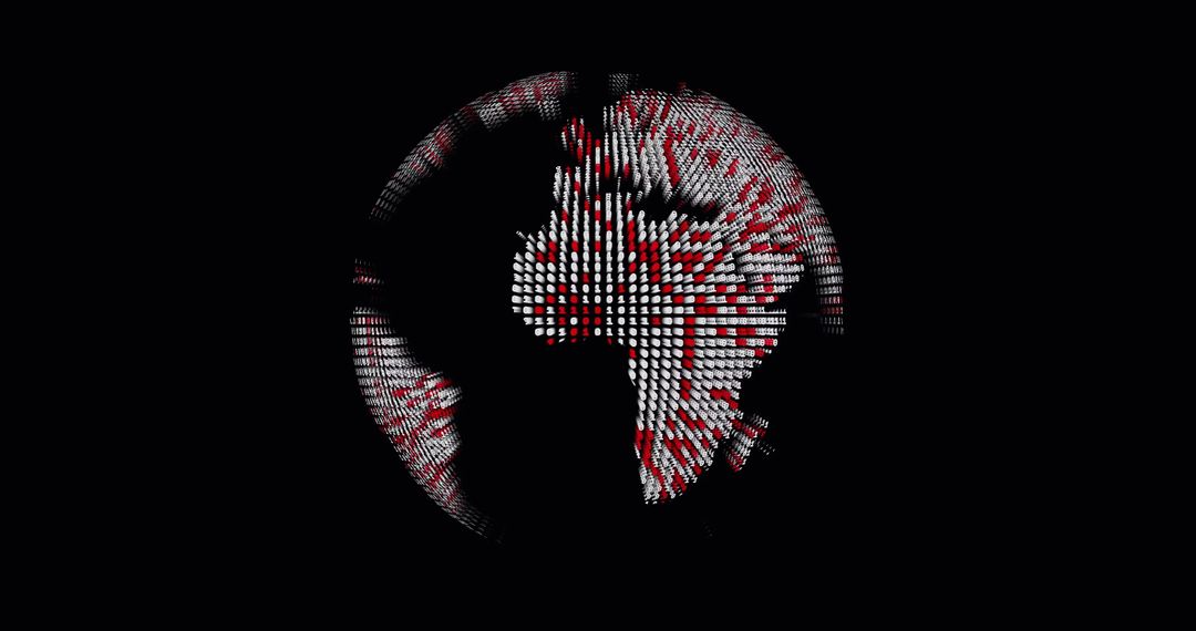 Digital Globe with Network of Connections