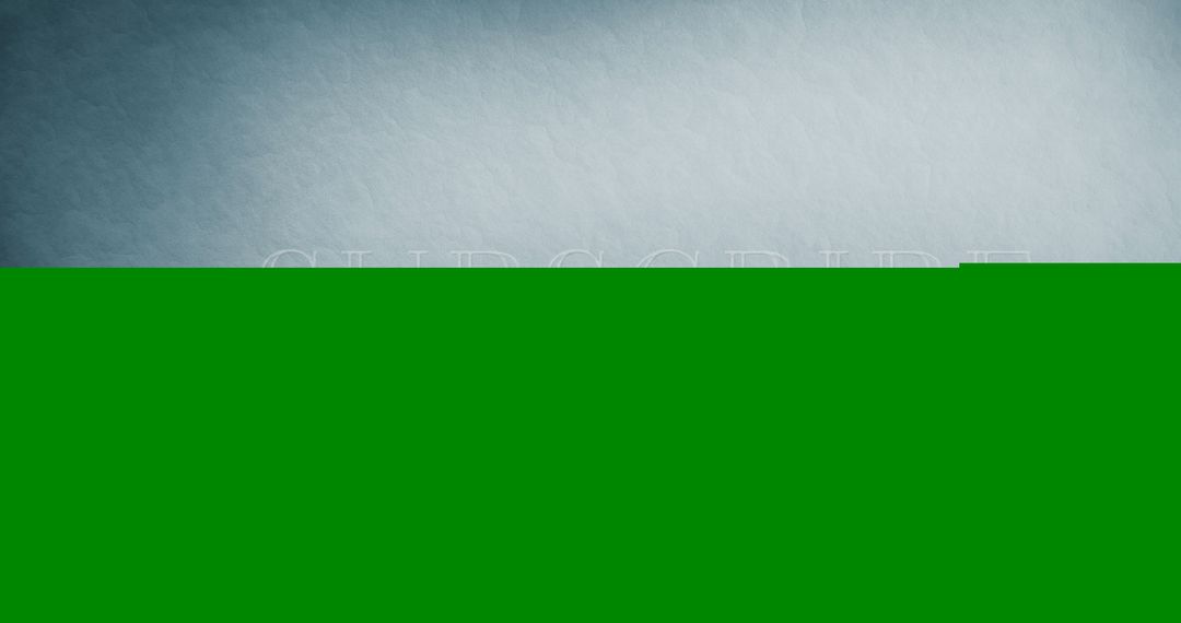 Sparkling Subscribe Text with Green Arrow on Blue Background